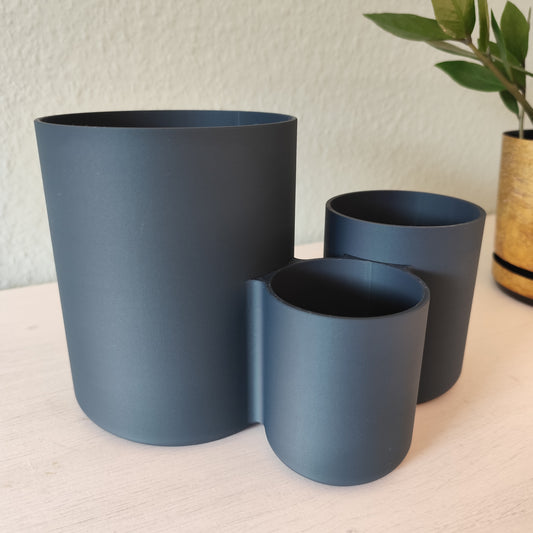 Moderner Utensilienhalter mit drei Fächern 28 Farben PLA