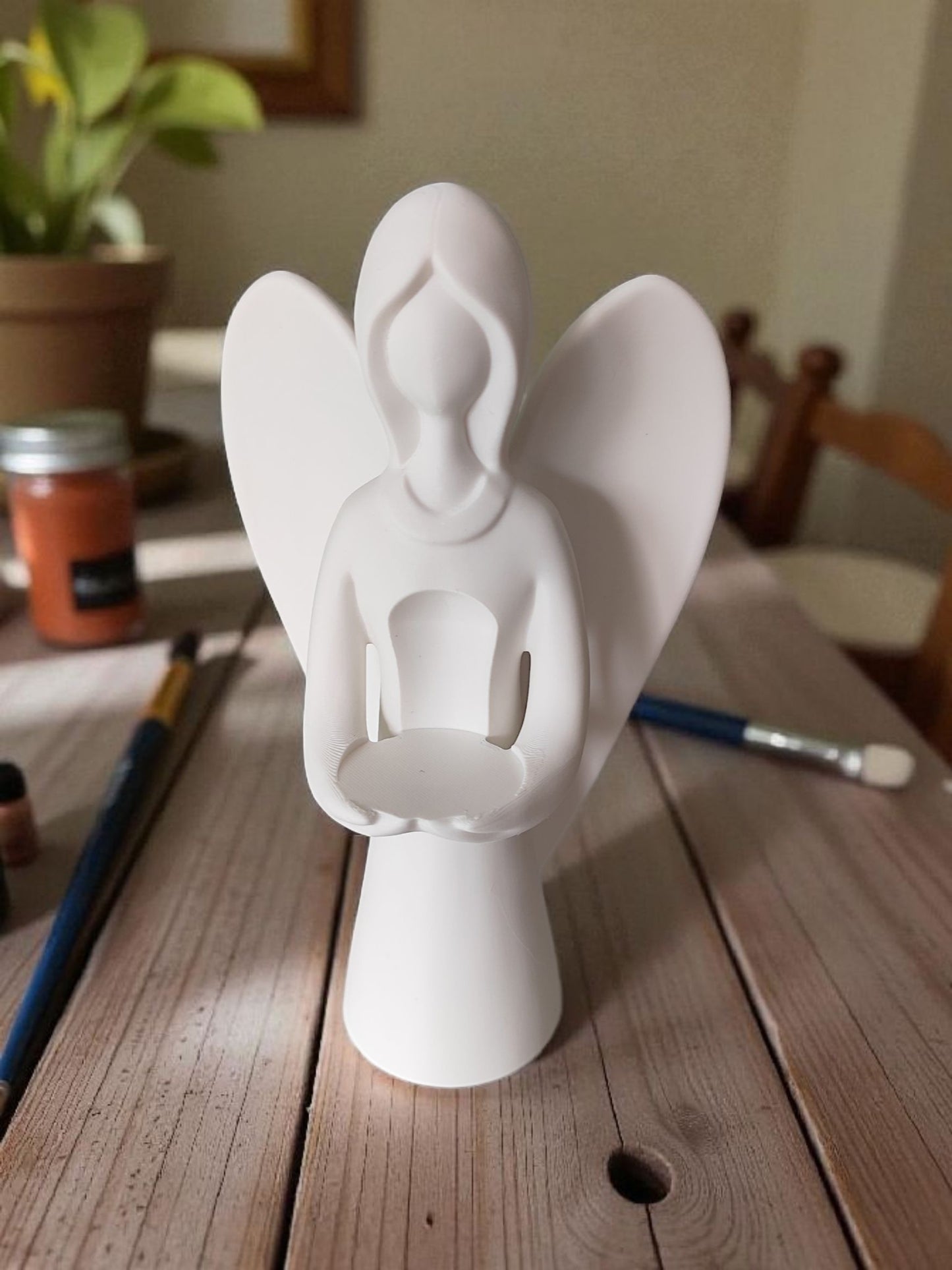 Weihnachtsengel Teelichthalter 28 Farben PLA