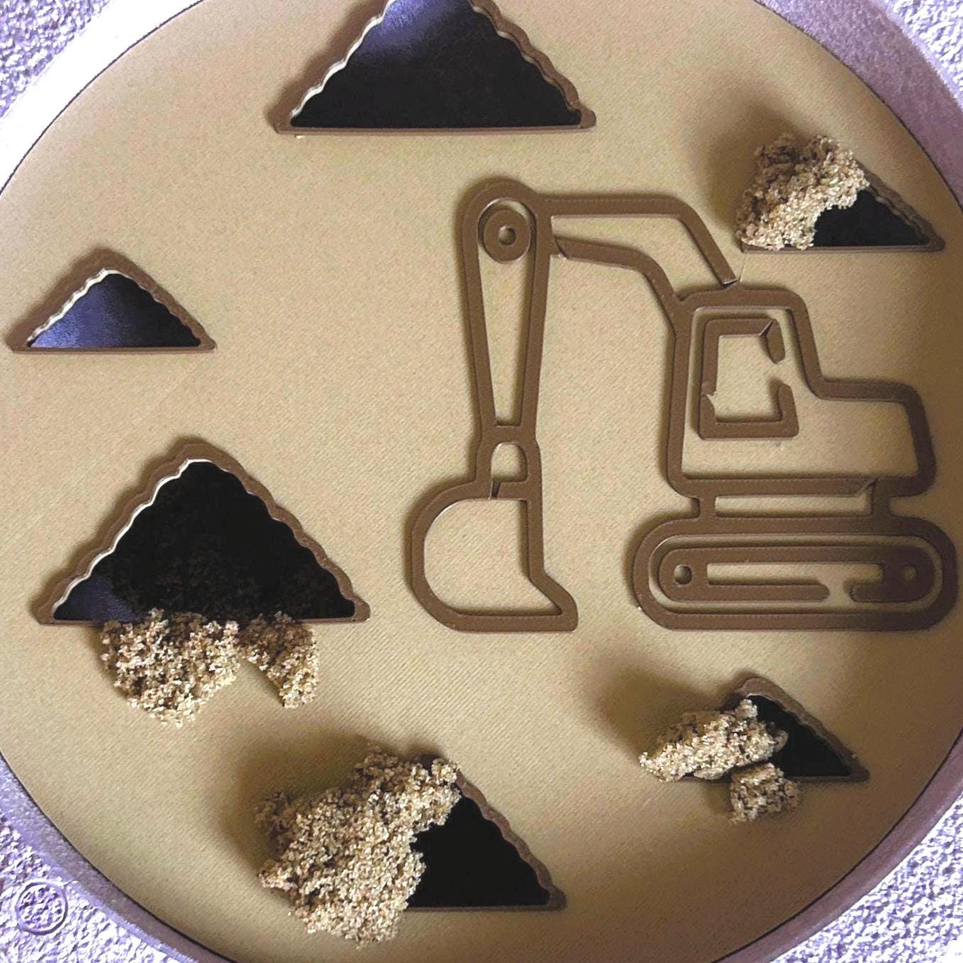 Aktivitätsplatte Bagger 28 Farben PLA 3D Druck