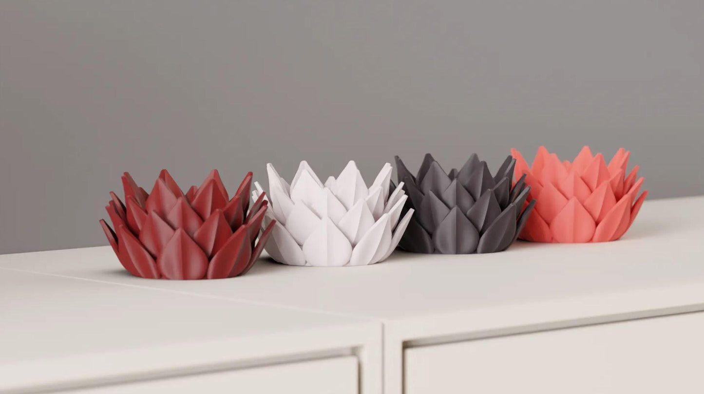 Lotus-LED-Teelichthalter 28 Farben PLA 3D Druck