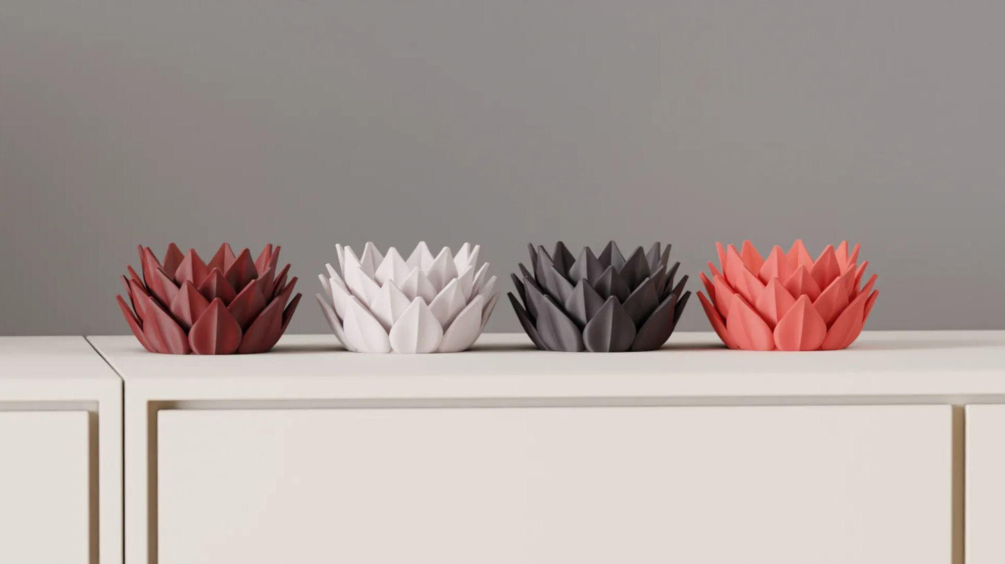 Lotus-LED-Teelichthalter 28 Farben PLA 3D Druck