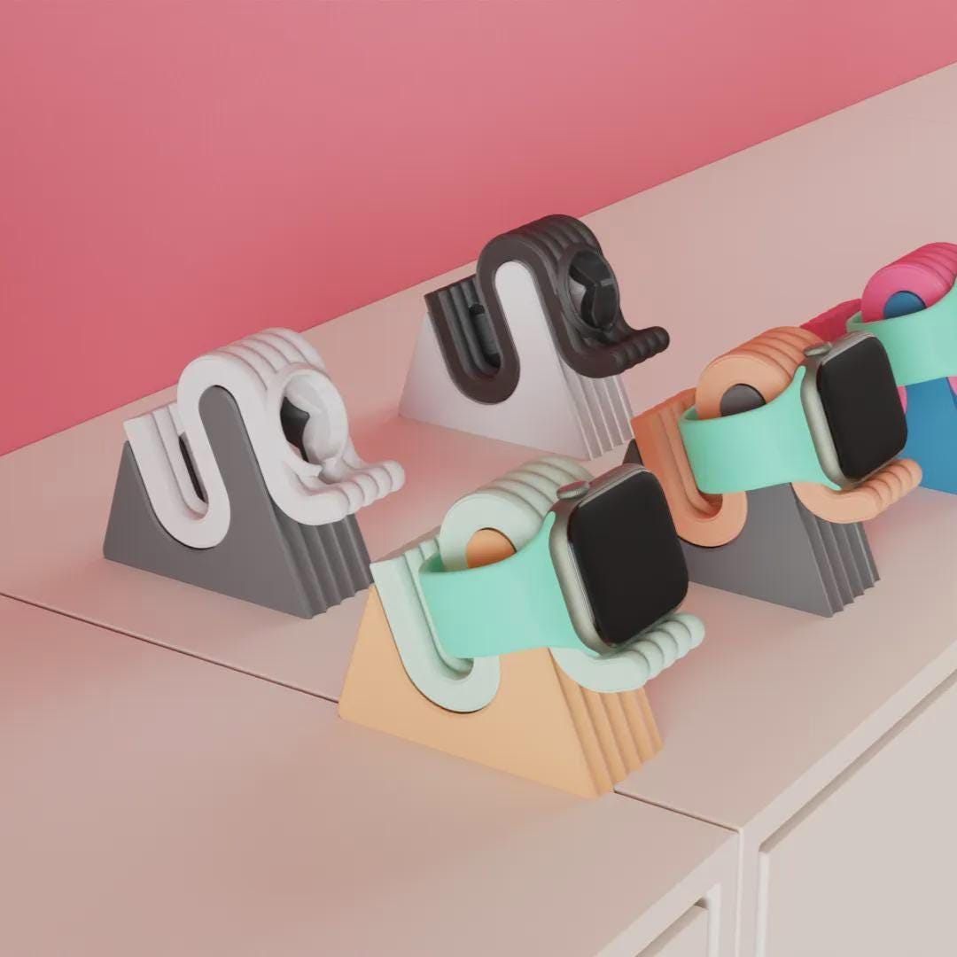 Apple Watch Ladestation 28 Farben PLA 3D Druck