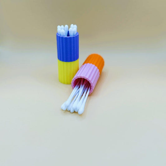 Wattestäbchenbecher 28 Farben 3D gedruckt PLA