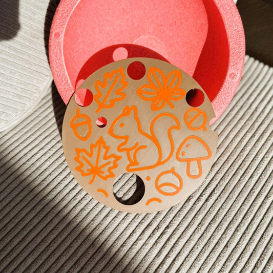 Eichhörnchen für Stapelsteine 28 Farben 3D gedruckt