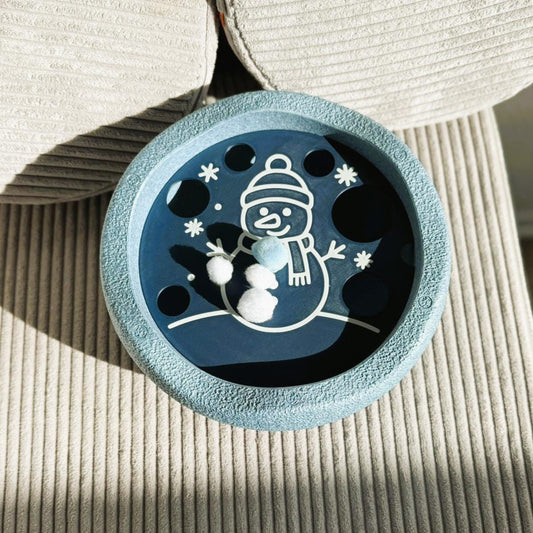 Schneemann für Stapelsteine 28 Farben 3D gedruckt