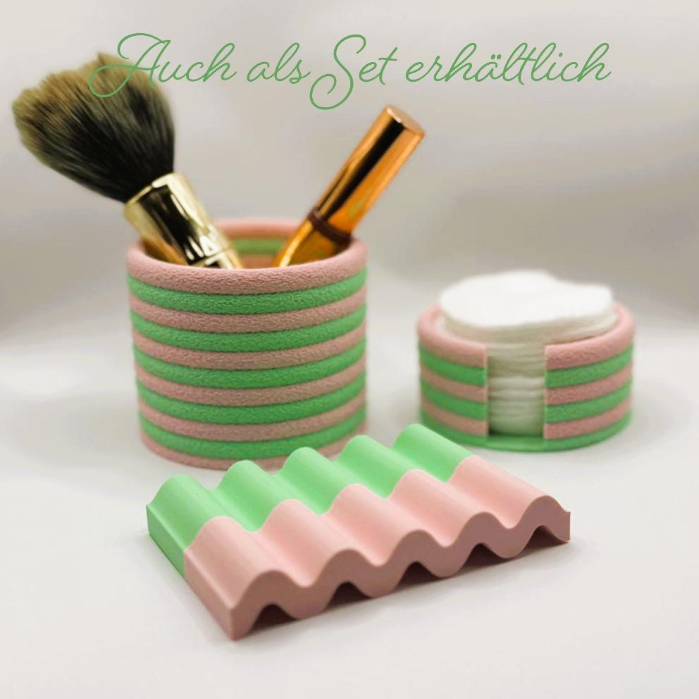 Becher für Badutensilien 28 Farben PLA 3D gedruckt