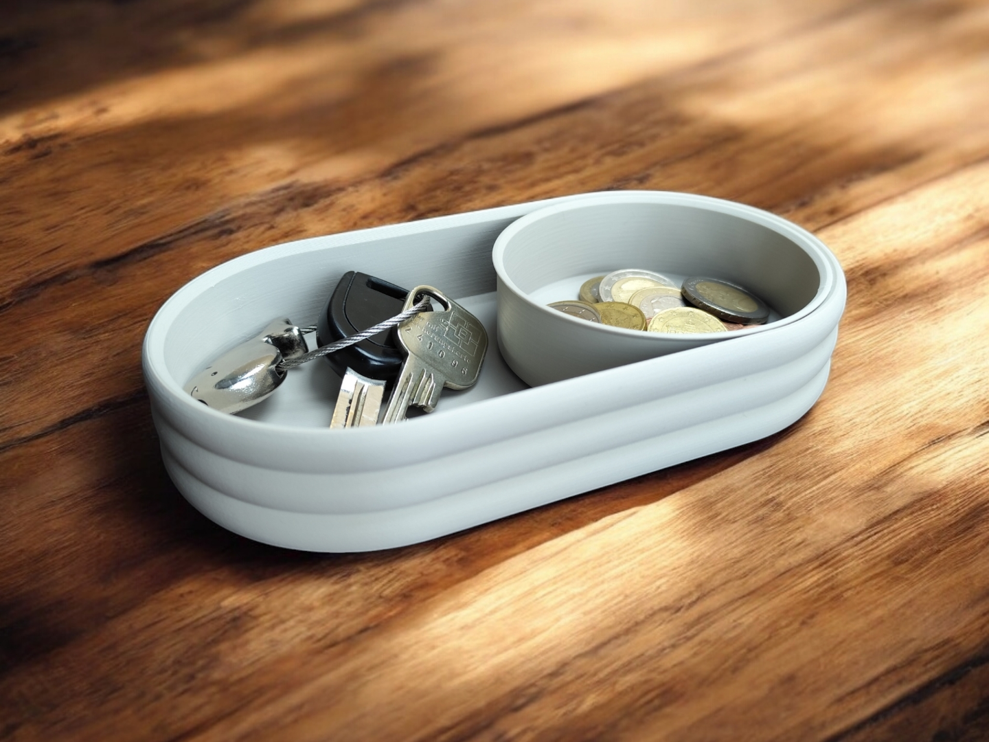 Moderne Schale mit Schiebe-Münzschale 28 Farben PLA