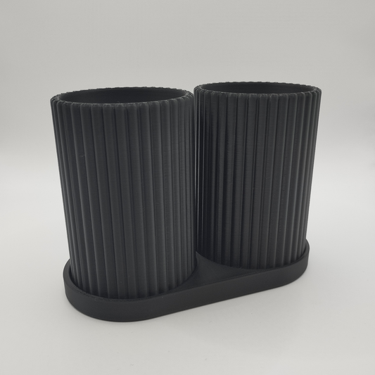 Doppelzahnbürstenhalter-Set 28 Farben PLA