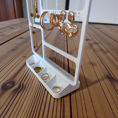 Schmuck-Organizer für Ohrringe, Ringe & Halsketten 28 Farben PLA