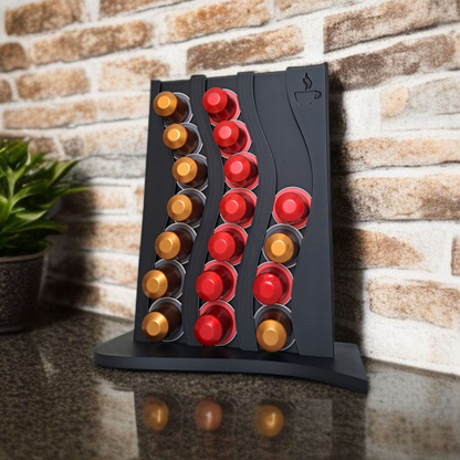 Nespresso-Kapselhalter und -Organizer im Wellendesign 28 Farben PLA