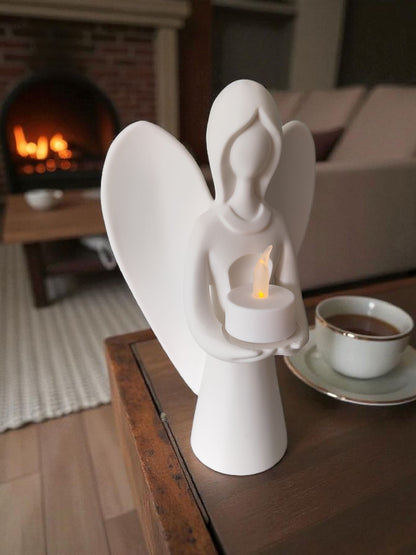 Weihnachtsengel Teelichthalter 28 Farben PLA