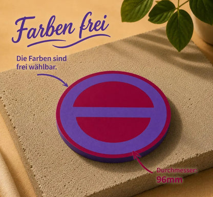 Moderner Design-Untersetzer „Circle Line“ – Personalisierbar | Moderner Glasuntersetzer