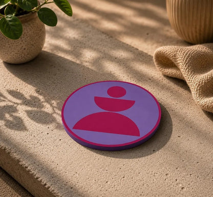 Design Untersetzer „Balance“ Personalisierbar | Moderner Glasuntersetzer