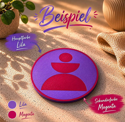 Design Untersetzer „Balance“ Personalisierbar | Moderner Glasuntersetzer