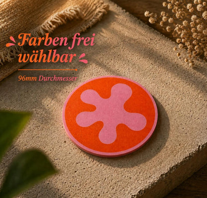 Retro Splash Untersetzer Personalisierbar | Moderner Glasuntersetzer