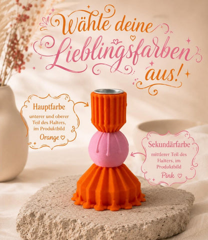 Moderner Stabkerzenhalter  Personalisierbar