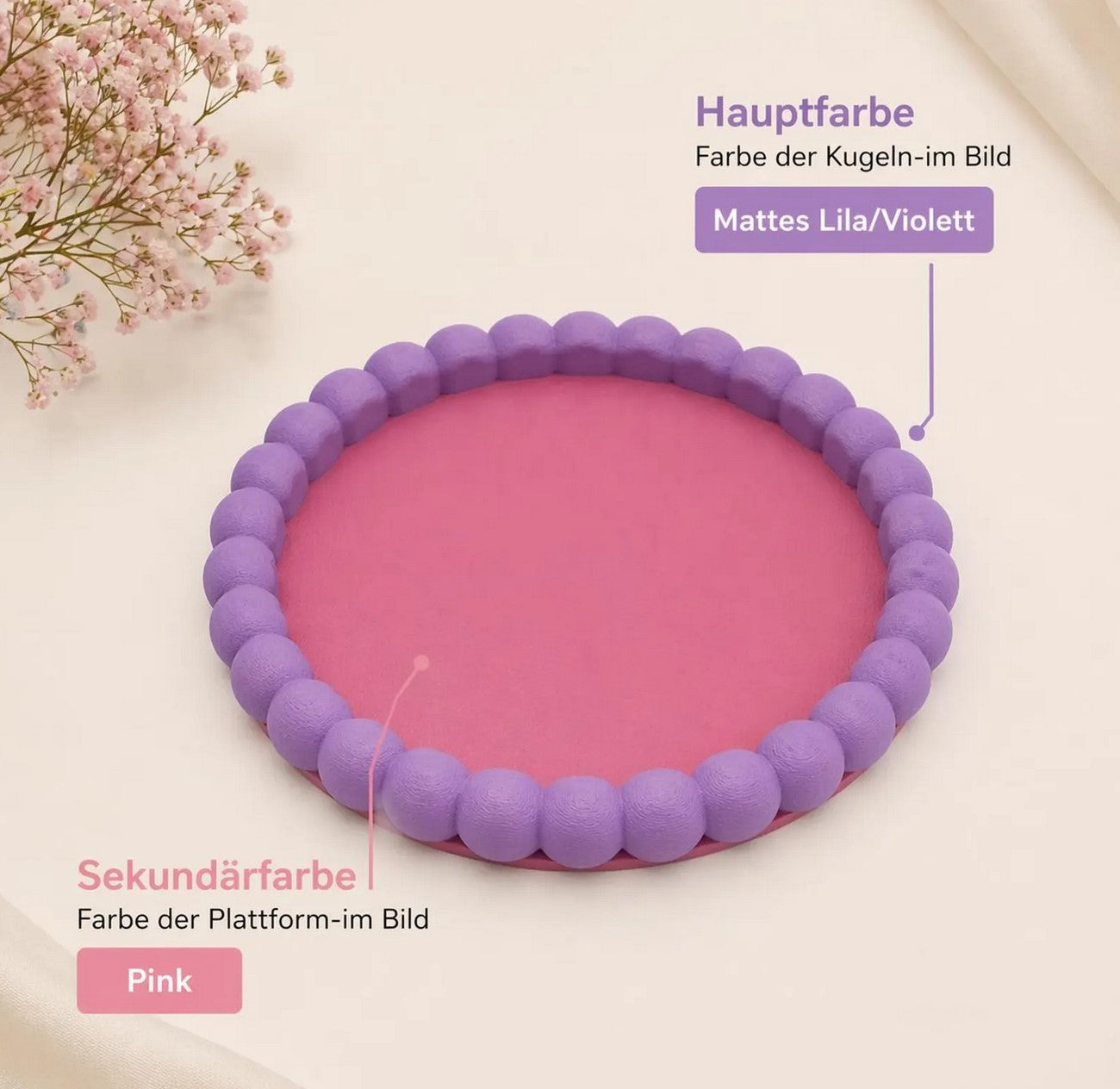 Elegante Schmuckablage im Bubble Design