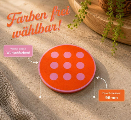 Moderner Punkte-Untersetzer Personalisierbar | Moderner Glasuntersetzer