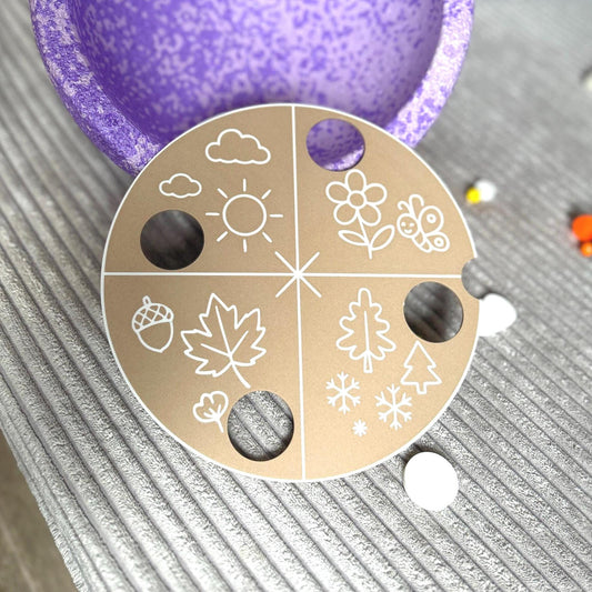Aktivitätsplatte Jahreszeiten 28 Farben PLA 3D Druck