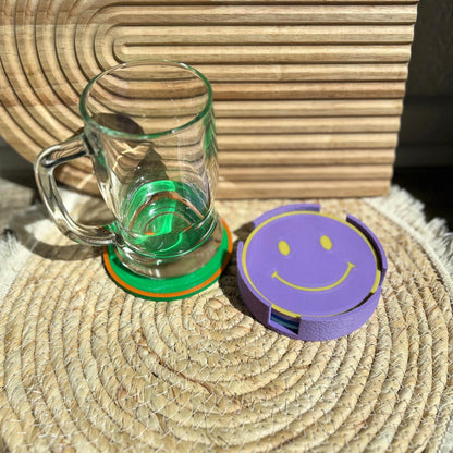Smiley Untersetzer 28 Farben PLA 3D Druckt