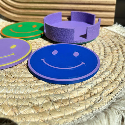 Smiley Untersetzer 28 Farben PLA 3D Druckt