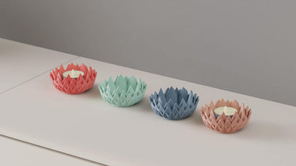Lotus-LED-Teelichthalter 28 Farben PLA 3D Druck
