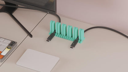 USB-Kabelhalter für den Schreibtisch 28 Farben PLA 3D Druck
