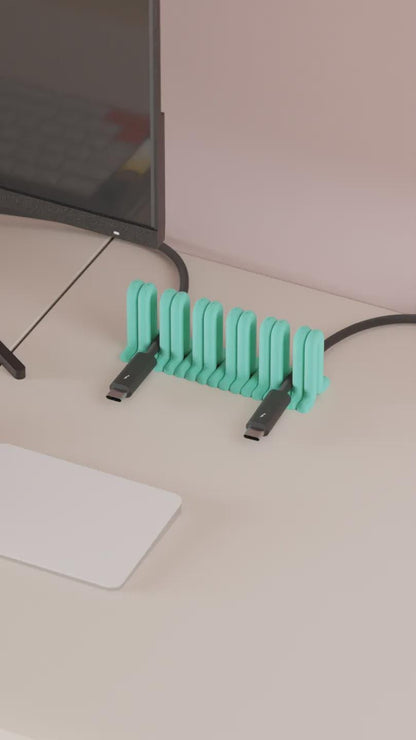 USB-Kabelhalter für den Schreibtisch 28 Farben PLA 3D Druck