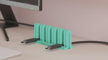 USB-Kabelhalter für den Schreibtisch 28 Farben PLA 3D Druck