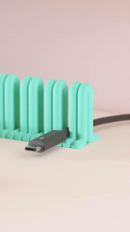 USB-Kabelhalter für den Schreibtisch 28 Farben PLA 3D Druck