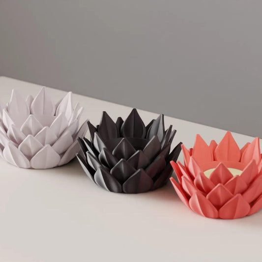 Lotus-LED-Teelichthalter 28 Farben PLA 3D Druck