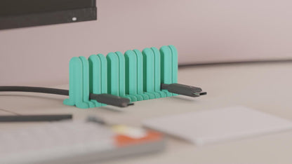 USB-Kabelhalter für den Schreibtisch 28 Farben PLA 3D Druck