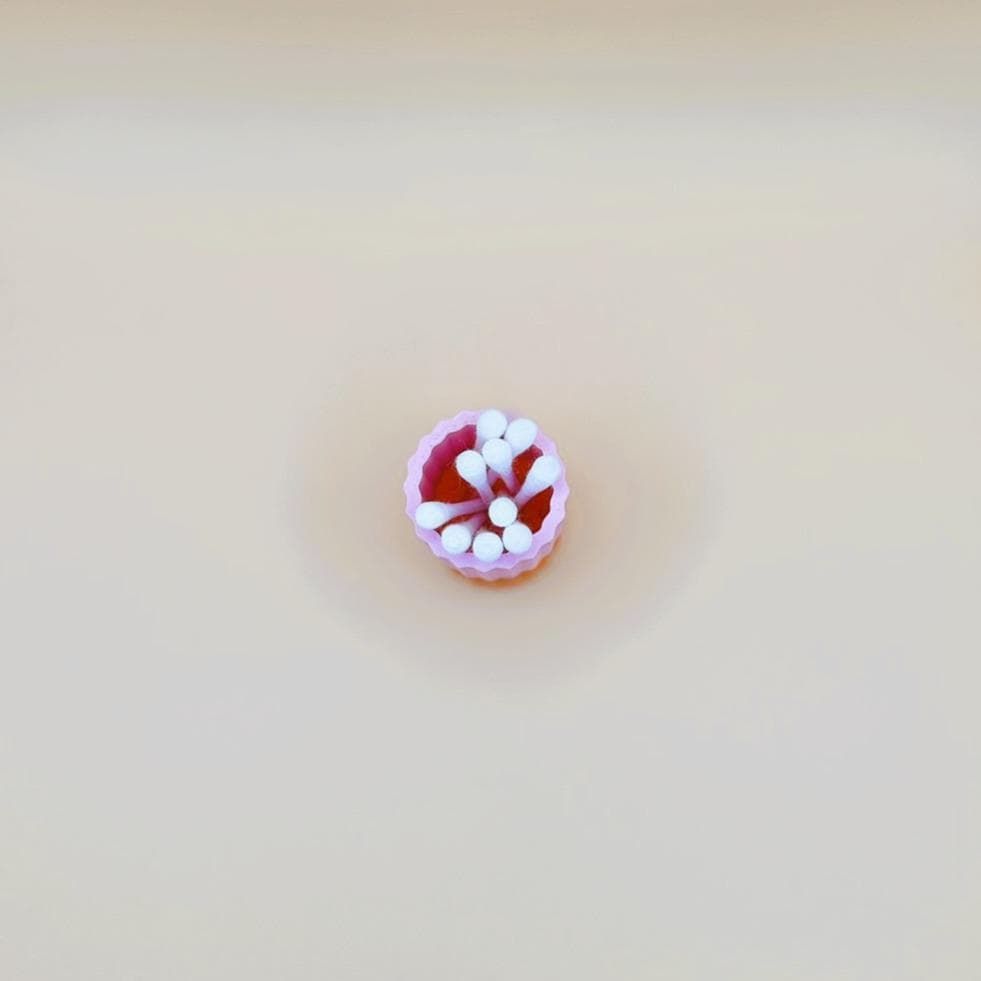 Wattestäbchenbecher 28 Farben 3D gedruckt PLA