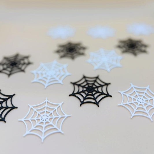 Wiederverwendbares Spinnennetz Konfetti 3D gedruckt 28 Farben