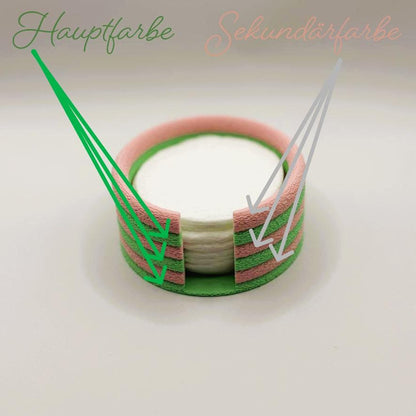 Wattepads Halter 28 Farben PLA 3D-gedruckt