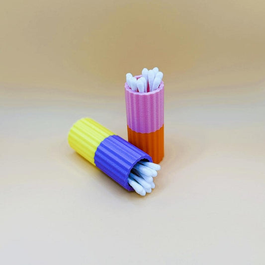 Wattestäbchenbecher 28 Farben 3D gedruckt PLA