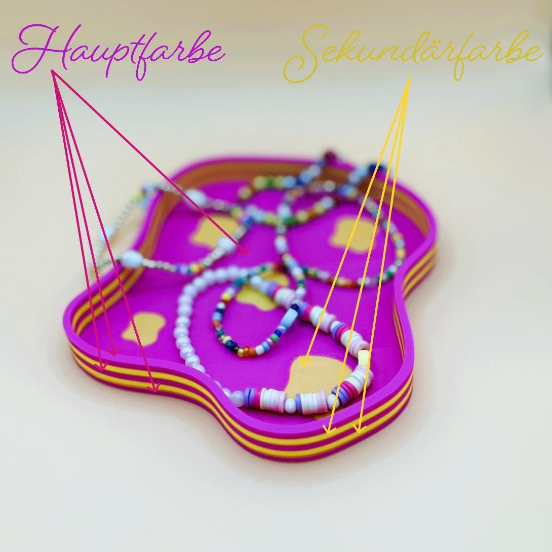 Zweifarbige Schmuckablage 28 Farben PLA 3D Druck