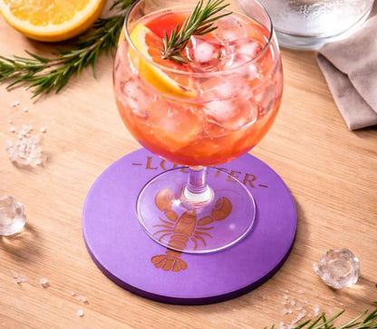 Moderner Untersetzer mit Lobster-Motiv  | Individuell konfigurierbar